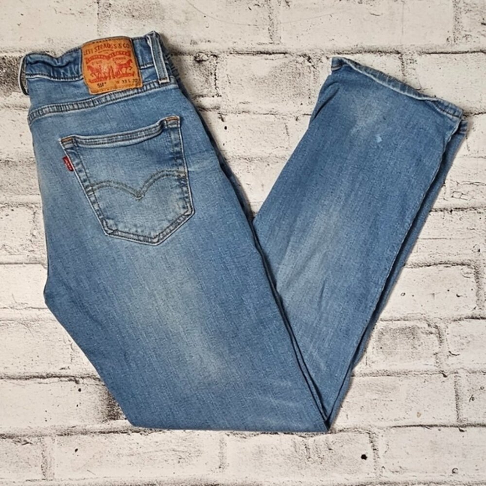 Levi's 511 Slim Fit Jeans Mens 33x30 Light Wash Blue Denim Pants
